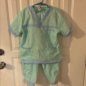 Kids Light Green and Blue Nurse/Doctor Costume